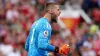 David De Gea celebrates saving a penalty on Sunday (Martin Rickett/PA)