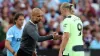 Pep Guardiola and Erling Haaland are poised to face West Ham on Wednesday (Kieran Cleeves/PA)