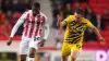 Dujon Sterling, left, was on loan at Stoke last season (Tim Goode/PA)