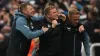 Newcastle head coach Eddie Howe (centre) 