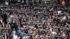 Notts County fans show their support during their 3-2 extra-time National League play-off semi-final win over Boreham Wood (