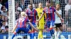 Joel Ward celebrates equalising for Crystal Palace 