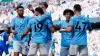 Manchester City striker Julian Alvarez celebrates his goal against Chelsea