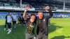 Coventry kitman Chris Marsh celebrates a win at QPR last month with Gustavo Hamer (Chris Marsh/PA)