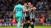 Newcastle celebrate Champions League qualification 