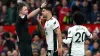 Aleksandar Mitrovic confronts referee Chris Kavanagh during Fulham’s FA Cup defeat at Manchester United in March (Martin Ric