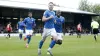 Callum Camps celebrates scoring for Stockport against Hartlepool (Will Matthews/PA)