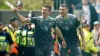 Adam Randell, left, celebrates scoring for Plymouth at Port Vale (Nick Potts/PA)