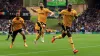 Toti Gomes celebrates his winner against Aston Villa (Bradley Collyer/PA)