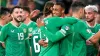 Republic of Ireland striker Adam Idah (centre) is congratulated by his team-mates after scoring his first senior internation