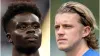 Bukayo Saka and Conor Gallagher (PA)