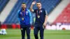 James Morrison, left, with John McGinn ahead of Scotland’s game against Georgia (Andrew Milligan/PA)