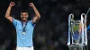 Manchester City’s Rodri celebrates with the Champions League trophy (Nick Potts/PA)