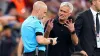 Jose Mourinho questions referee Anthony Taylor’s officiating during the Europa League final (Adam Davy/PA)