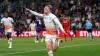 West Ham United’s Jarrod Bowen celebrates scoring his side’s second goal during the UEFA Europa Conference League Final at t