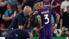 Cristiano Biraghi was left needing treatment after being hit by an object from the crowd (Joe Giddens/PA)