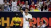 Real Madrid midfielder Jude Bellingham celebrates scoring against Manchester United in Houston (Michael Wyke, AP)