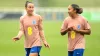 Lucy Bronze (left) and 21-year-old Lauren James (right) were England’s right-side starters against Portugal (Bradley Collyer