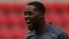 Doncaster Rovers’ Fejiri Okenabirhie celebrates scoring his side’s first goal of the game during the Sky Bet League One matc