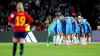 England players huddle together before the start of the second half during the FIFA Women’s World Cup final (Zac Goodwin/PA)