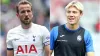 Harry Kane and Rasmus Hojlund (PA)