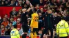 Gary O’Neil was booked by referee Simon Hooper for reacting after Wolves were denied a penalty (Nick Potts/PA)