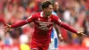 Middlesbrough’s Hayden Hackney celebrates scoring against Huddersfield (Owen Humphreys/PA)