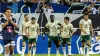 Hibs celebrate Elie Youan’s opener (Urs Flueeler/Keystone via AP)