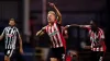 Lasse Sorensen (centre) struck Lincoln’s second goal (Mike Egerton/PA)