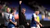 Ipswich manager Kieran McKenna celebrates victory over Stoke (George Tewkesbury/PA).