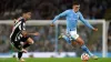 Phil Foden (right) shone as Manchester City beat Newcastle (Nick Potts/PA)