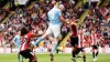 Erling Haaland headed Manchester City into a second-half lead on Sunday at Sheffield United (Mike Egerton/PA)