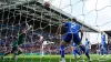 Aston Villa captain John McGinn, second left, opened the scoring against Everton (David Davies/PA)