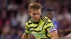 Crystal Palace’s Eberechi Eze (right) and Arsenal’s Martin Odegaard battle for the ball during the Premier League match at S