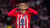 Alvaro Morata celebrates after heading Atletico into a 3-1 lead against derby rivals Real Madrid (Manu Fernandez/AP)