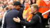 Newcastle head coach Eddie Howe (right) is facing an injury crisis ahead of Wednesday night’s Champions League clash with Pa