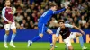 Everton’s James Garner celebrates his opener at Aston Villa (Nick Potts/PA)