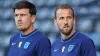 Harry Kane (right) believes Harry Maguire (left) has been “scapegoated” (Andrew Milligan/PA)