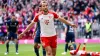 Harry Kane scored a hat-trick as Bayern Munich beat Bochum 7-0 (Sven Hoppe/dpa via AP)