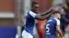 Freddie Ladapo celebrates scoring Ipswich’s second goal (George Tewkesbury/PA)