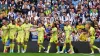 Huddersfield celebrated a first league win (Jacob King/PA)