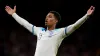 England’s Jude Bellingham celebrates his goal at Hampden (Andrew Milligan/PA)