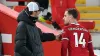 Liverpool’s Jordan Henderson with manager Jurgen Klopp (Paul Ellis/PA)