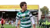 Celtic’s Matt O’Riley celebrates his winner (Steve Welsh/PA)