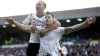 James Collins (right) celebrates as his brace took Derby to victory at Carlisle (Will Matthews/PA)