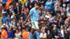 Manchester City’s Rodri looks dejected after being shown a red card for violent conduct against Nottingham Forest. (Martin R