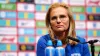 England manager Sarina Wiegman during a press conference at Wembley Stadium (James Manning, PA)