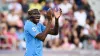 Napoli’s Victor Osimhen reacts during the Italian Serie A soccer match between Bologna and Napoli (Massimo Paolone/LaPresse/