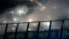 Celtic fans lit fireworks during the Champions League match against Feyenoord (Peter Dejong/AP)