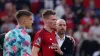 Manchester United manager Erik ten Hag with two-goal hero Scott McTominay. (Martin Rickett/PA)